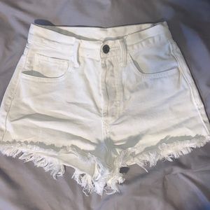 PACSUN White Jean shorts